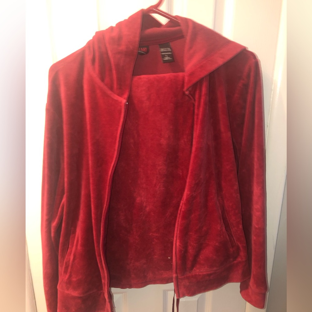Velvet zip hoodie snd pants